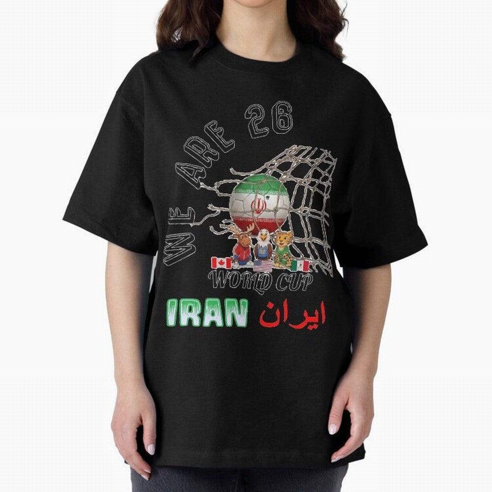 World cup 26 - Iran Classic T-Shirt Feel the Heartbeat of Match Day Hype around FIFA World Cup 2026 USA Canada Mexico, Messi, CR7 and Mbappe, France, Vintage Soccer Flavor, Modern Football Stars, National Flags and Final Night Emotion; Built for