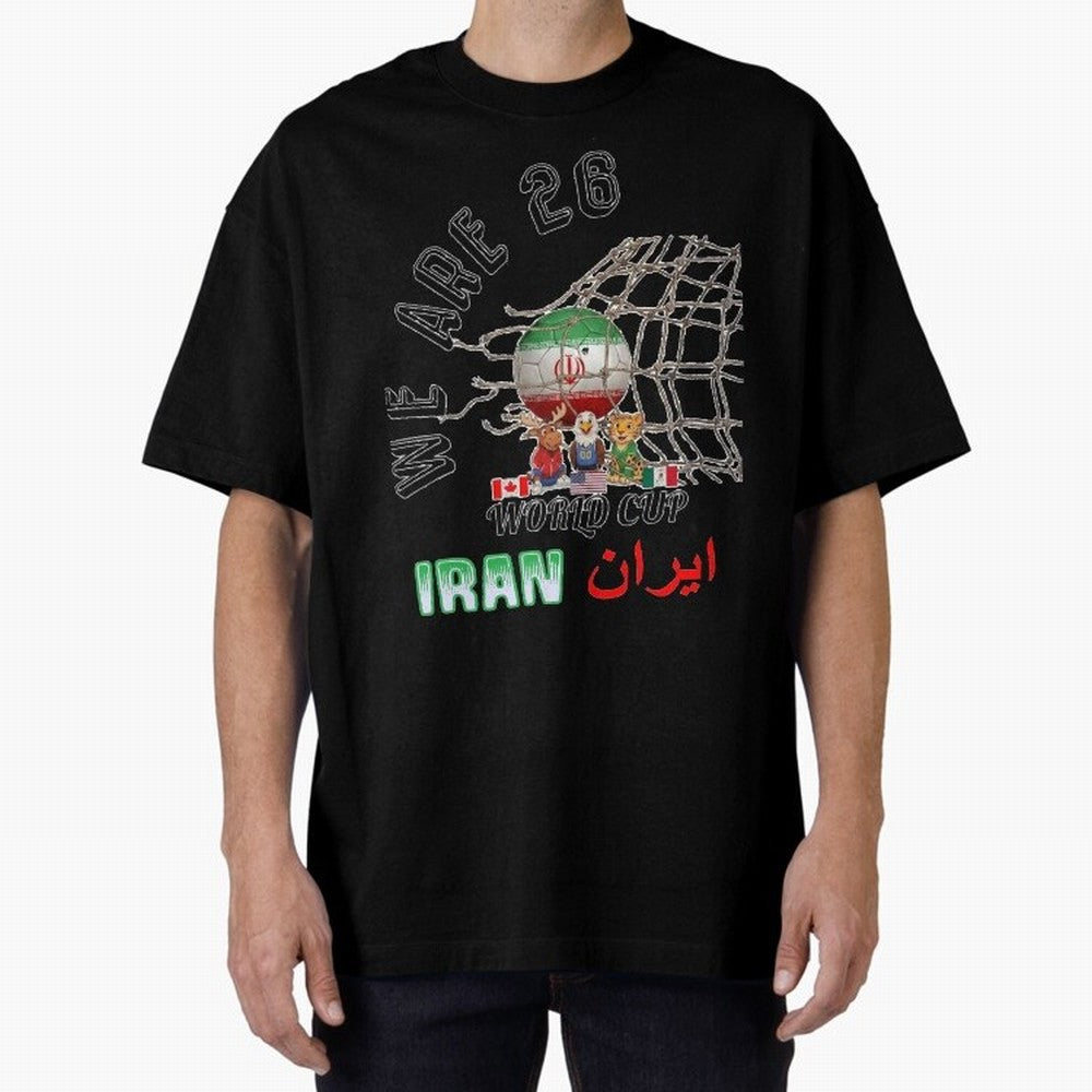 World cup 26 - Iran Classic T-Shirt Feel the Heartbeat of Match Day Hype around FIFA World Cup 2026 USA Canada Mexico, Messi, CR7 and Mbappe, France, Vintage Soccer Flavor, Modern Football Stars, National Flags and Final Night Emotion; Built for