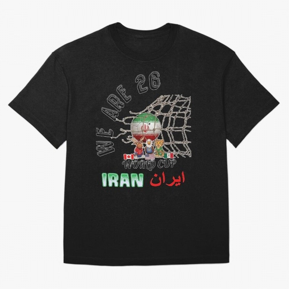 World cup 26 - Iran Classic T-Shirt Feel the Heartbeat of Match Day Hype around FIFA World Cup 2026 USA Canada Mexico, Messi, CR7 and Mbappe, France, Vintage Soccer Flavor, Modern Football Stars, National Flags and Final Night Emotion; Built for