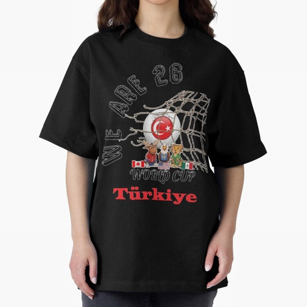 World cup 26 - Turkiye Classic T-Shirt Celebrate the Biggest Stage of FIFA World Cup 2026 USA Canada Mexico for Fans of Haaland and France and Portugal, Bringing Football History, Final Match Energy, Crowd Noise and Once in a Lifetime Moments;