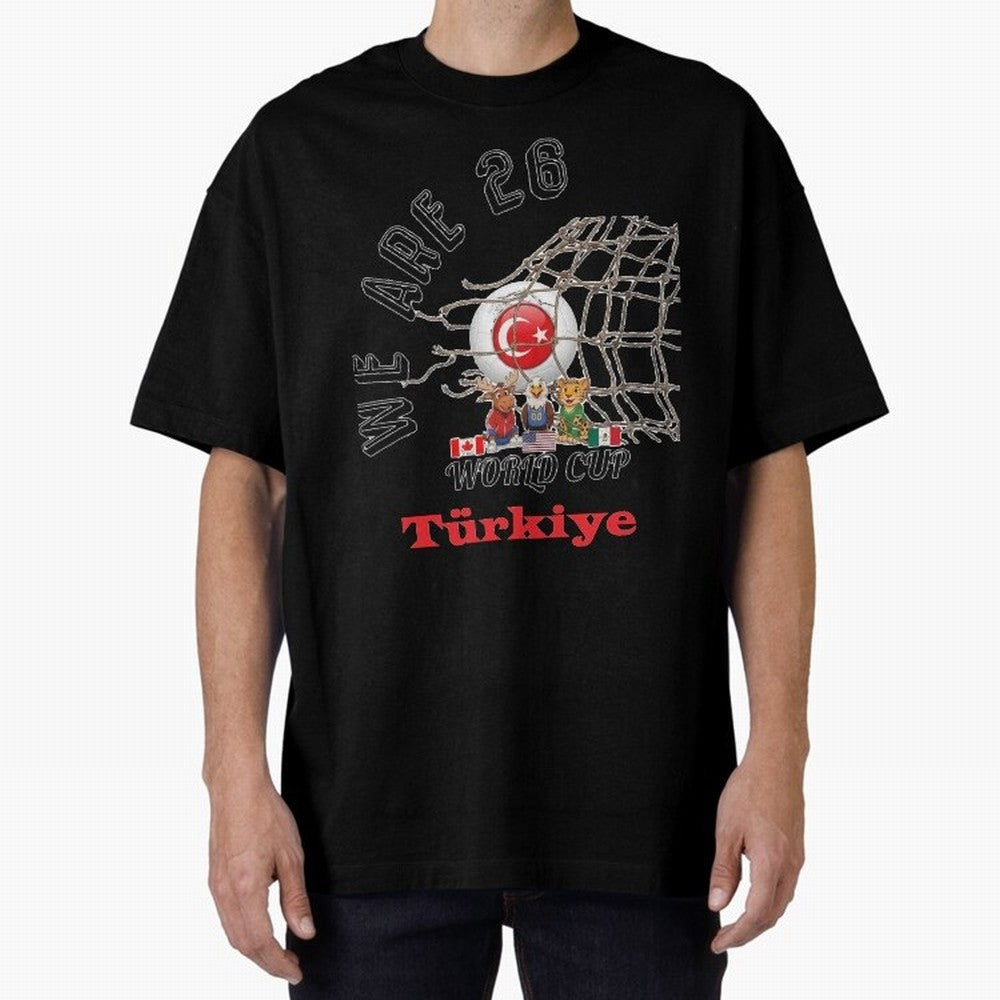 World cup 26 - Turkiye Classic T-Shirt Celebrate the Biggest Stage of FIFA World Cup 2026 USA Canada Mexico for Fans of Haaland and France and Portugal, Bringing Football History, Final Match Energy, Crowd Noise and Once in a Lifetime Moments;