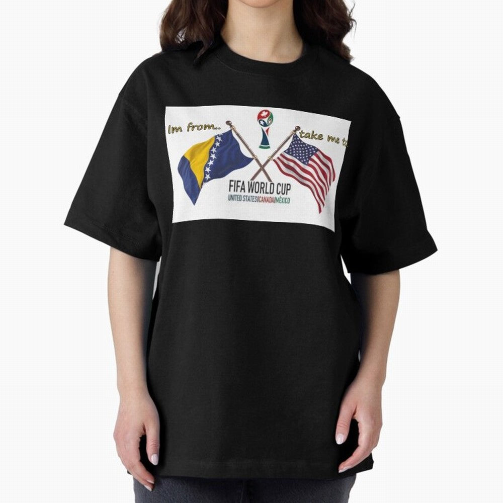 Bosnia and Herzegovina Classic T-Shirt Celebrate the Magic of the FIFA World Cup 2026 Journey through CR7 and Messi Highlights, Brazil Pride, Vintage Soccer Flavor, Modern Football Stars, National Flags and Final Night Emotion; Made for Die Hard