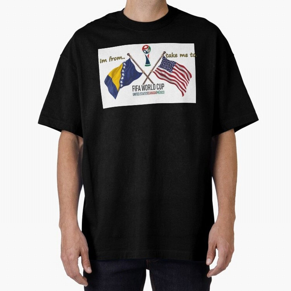 Bosnia and Herzegovina Classic T-Shirt Celebrate the Magic of the FIFA World Cup 2026 Journey through CR7 and Messi Highlights, Brazil Pride, Vintage Soccer Flavor, Modern Football Stars, National Flags and Final Night Emotion; Made for Die Hard