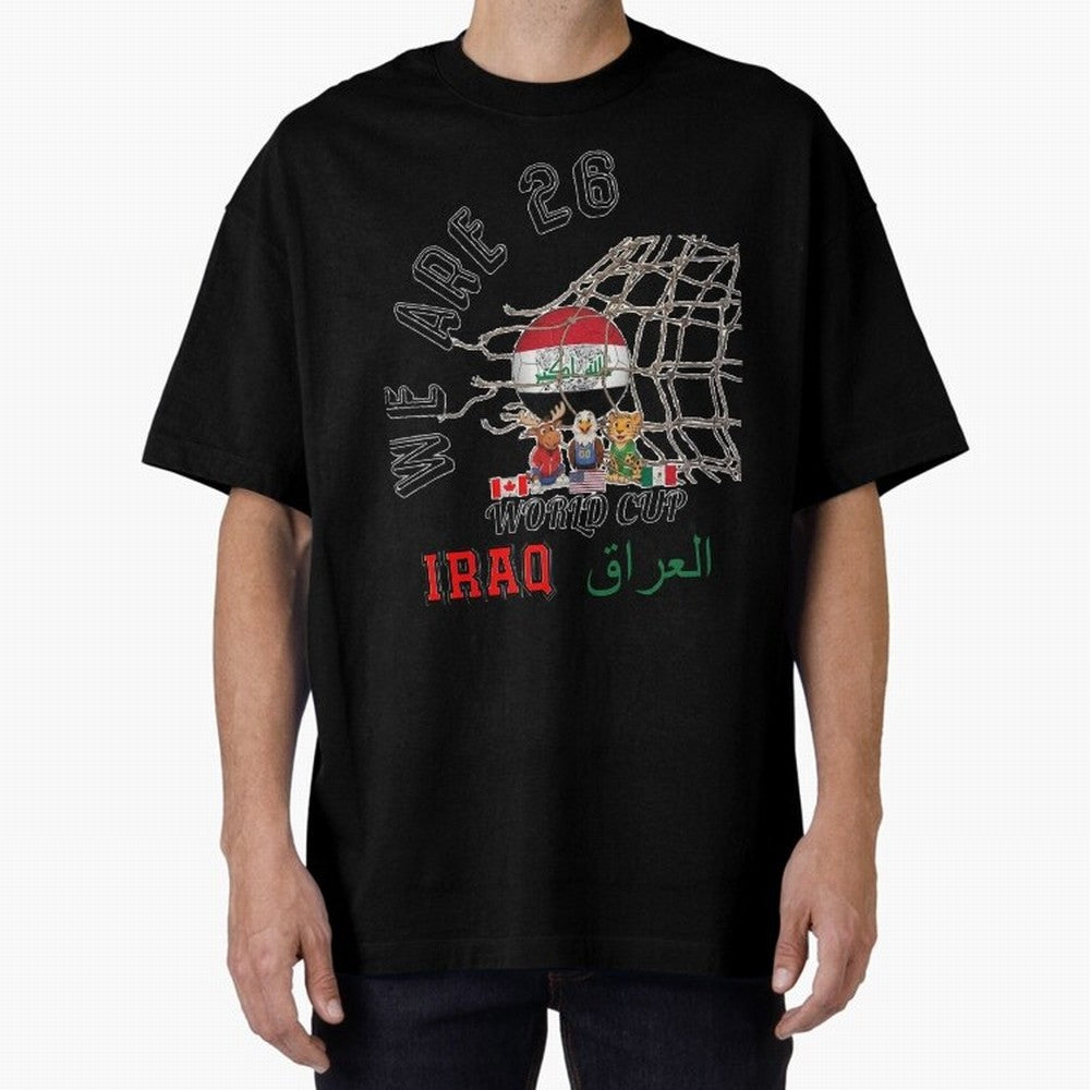 World cup 26 - Iraq Classic T-Shirt Showcase FIFA World Cup 2026 USA Canada Mexico for Fans of Neymar and Spain, Bringing Championship Spirit, Famous Goals, Roaring Crowds and International Football Unity; Created for Match Day Parties, Soccer