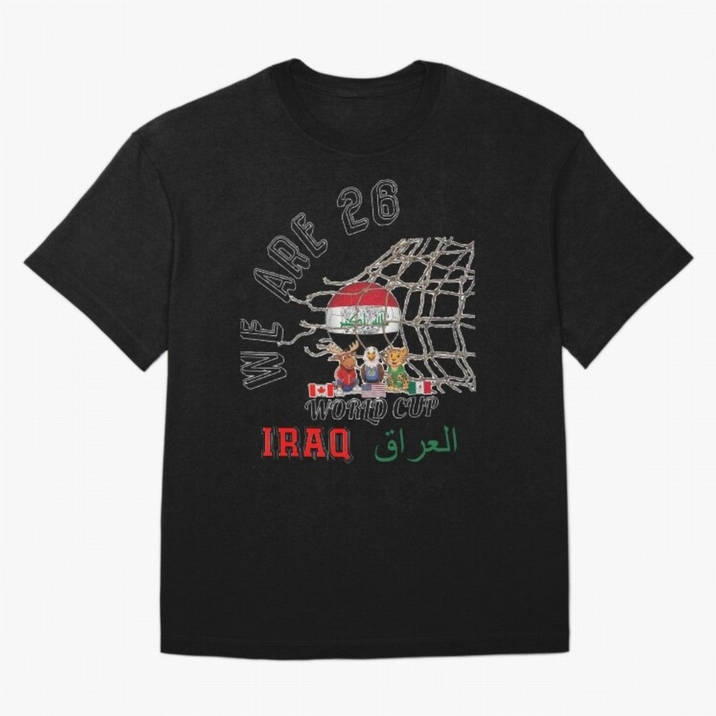 World cup 26 - Iraq Classic T-Shirt Showcase FIFA World Cup 2026 USA Canada Mexico for Fans of Neymar and Spain, Bringing Championship Spirit, Famous Goals, Roaring Crowds and International Football Unity; Created for Match Day Parties, Soccer