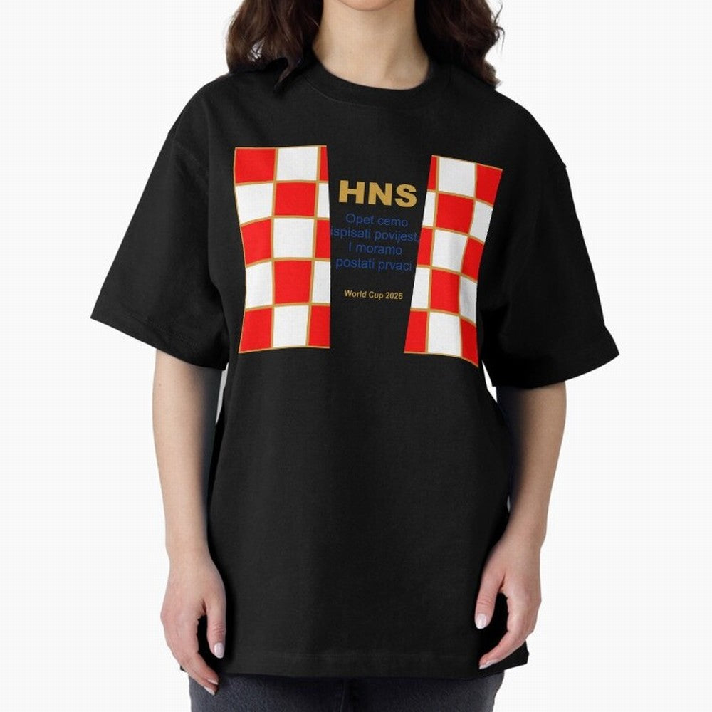 Croatia jersey with motto gold Classic T-Shirt Share FIFA World Cup 2026 with Messi, Neymar and Mbappe, Spain and Netherlands Energy, Football Festival Excitement, Trophy Ambitions, Country Rivalries and Star Player Buzz; Created for Match Day