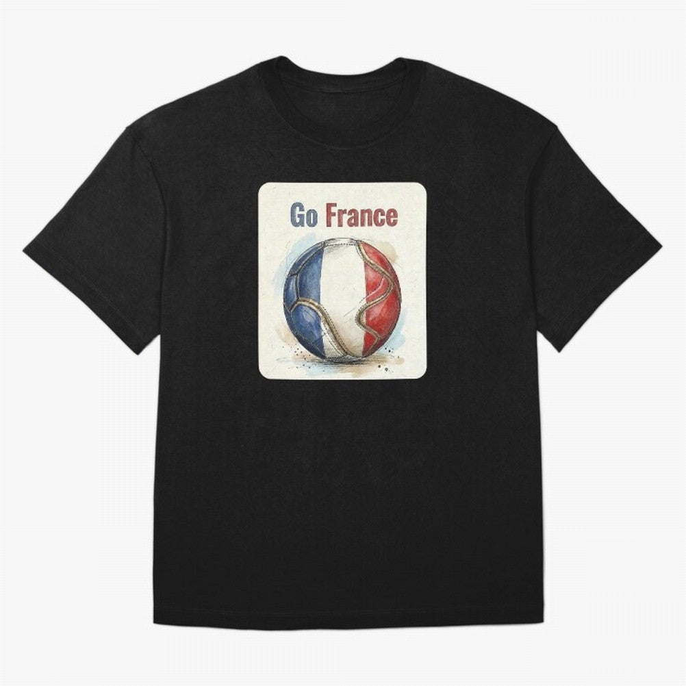 Go France Soccer Ball Flag | French Football Fan Graphic Tee Classic T-Shirt Live the Energy of the FIFA World Cup 2026 Group Stage Journey through Mbappe Highlights, Portugal Pride, Goal Celebration Energy, Supporter Heritage, Football Icons and