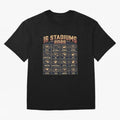 Sixteen Stadiums for 2026 World Cup Classic T-Shirt Remember Iconic Moments from FIFA World Cup 2026 Connected to Messi, Neymar and Mbappe, Brazil Energy, Global Supporter Spirit, Legendary Goals, National Colors and Tournament Celebration; Great