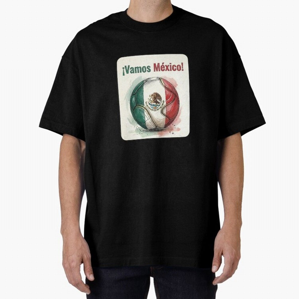 Vamos Mexico Soccer Ball Flag | Mexican Football Fan Graphic Tee Classic T-Shirt Step into Global Football Passion for FIFA World Cup 2026 USA Canada Mexico, Featuring Neymar, Germany, Football Festival Excitement, Trophy Ambitions, Country