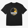 Golden Green Kangaroo Emblem Go Australia 2026 Supporter Design T-Shirt_83662099 Classic T-Shirt Build FIFA World Cup 2026 USA Canada Mexico Spirit, Inspired by Argentina and Brazil, Haaland and Mbappe, Football History, Final Match Energy, Crowd