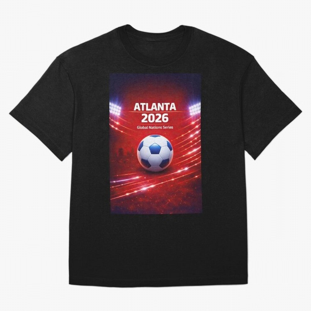 Atlanta Global Nations Series 2026 - Soccer aka Football Classic T-Shirt Capture Global Football Passion for FIFA World Cup 2026 Group Stage, Capturing Neymar, Spain, Champion Mindset, Group Stage Buzz, Knockout Tension and Passionate Fan Culture;