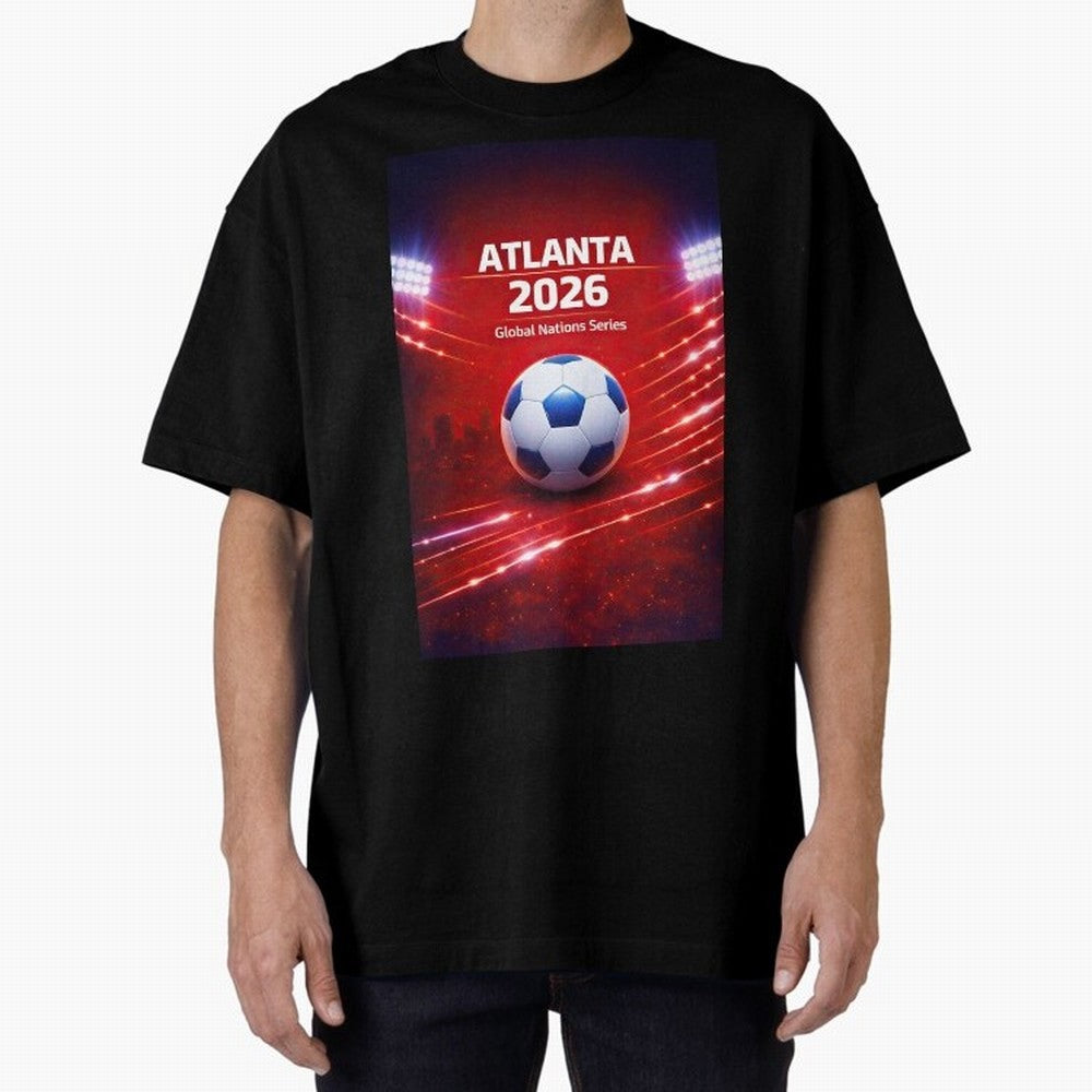 Atlanta Global Nations Series 2026 - Soccer aka Football Classic T-Shirt Capture Global Football Passion for FIFA World Cup 2026 Group Stage, Capturing Neymar, Spain, Champion Mindset, Group Stage Buzz, Knockout Tension and Passionate Fan Culture;