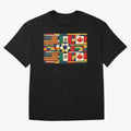 North American Football Flags World Cup Inspired Classic T-Shirt Relive the Noise and Pride of Global Football Passion for FIFA World Cup 2026 USA Canada Mexico, Inspired by Haaland and Mbappe, Spain, Stadium Chants, National Pride, Trophy Dreams