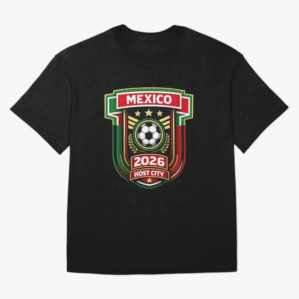 Mexico 2026 World Cup Host City Logo Classic T-Shirt Showcase the FIFA World Cup 2026 Group Stage Journey through Haaland and Mbappe Highlights, Brazil, Portugal and Argentina Pride, Stadium Chants, National Pride, Trophy Dreams and Unforgettable