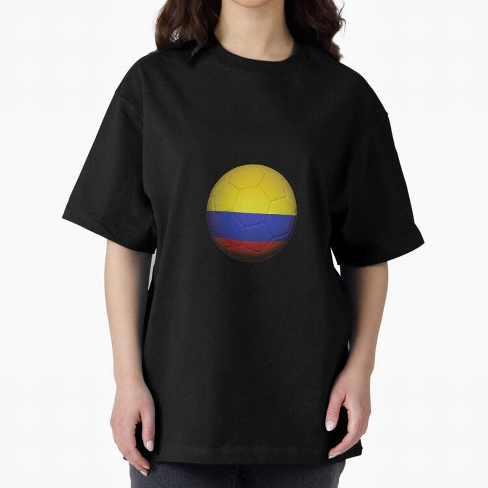 Colombia Ball Classic T-Shirt Celebrate Fan Culture around FIFA World Cup 2026 Spirit, Centered on Argentina, Messi, Football Festival Excitement, Trophy Ambitions, Country Rivalries and Star Player Buzz; Ideal for Football Dads, Football Moms,