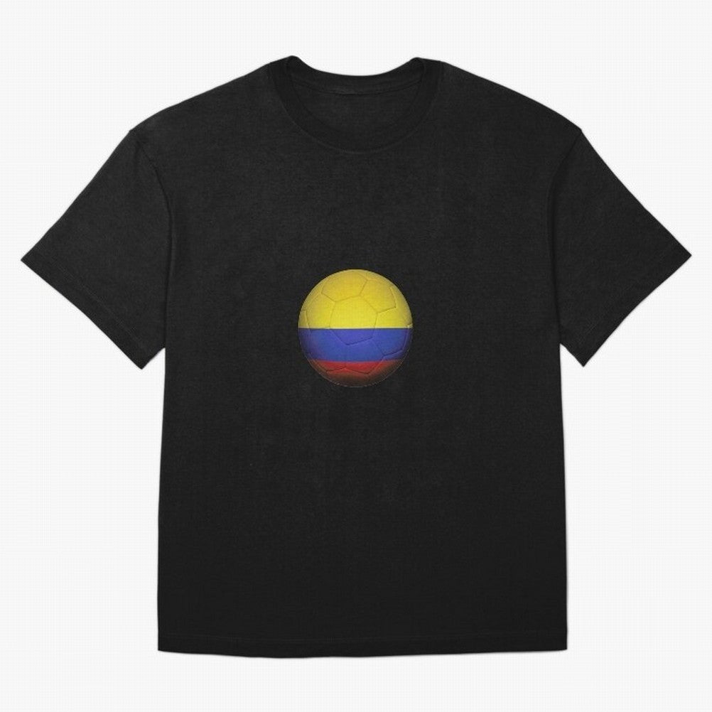 Colombia Ball Classic T-Shirt Celebrate Fan Culture around FIFA World Cup 2026 Spirit, Centered on Argentina, Messi, Football Festival Excitement, Trophy Ambitions, Country Rivalries and Star Player Buzz; Ideal for Football Dads, Football Moms,