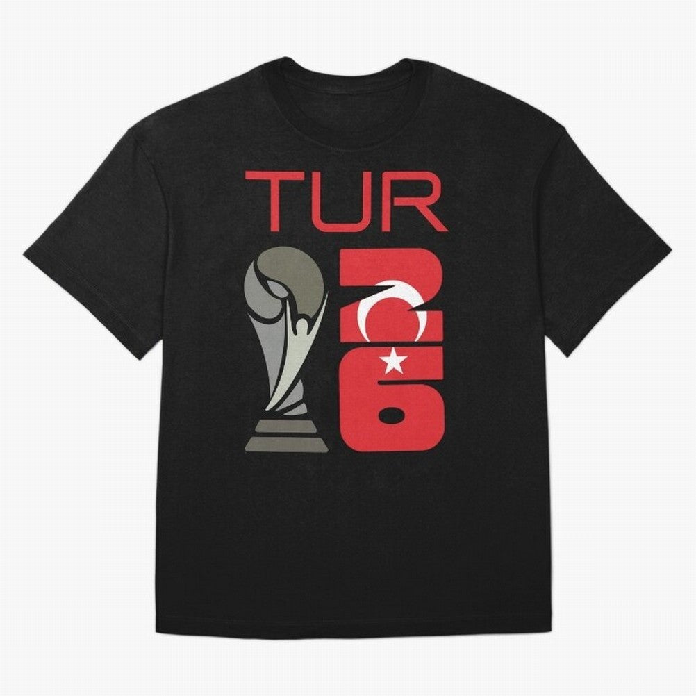Turkey 2026 Soccer World Cup Trophy Turkish Flag Design Classic T-Shirt Enjoy the Biggest Football Party of Global Football Passion for FIFA World Cup 2026, Made for Mbappe and Neymar, Netherlands, Soccer Culture, Superstar Moments, National Team