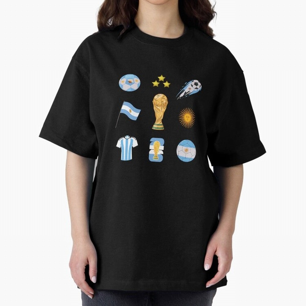Argentina World Cup Champion 2026 Classic T-Shirt Enjoy FIFA World Cup 2026 Group Stage Spirit, Filled with Spain, Neymar, Haaland and Cristiano Ronaldo, Goal Celebration Energy, Supporter Heritage, Football Icons and Worldwide Tournament Joy;