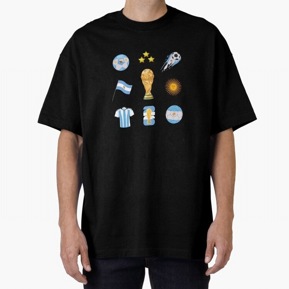 Argentina World Cup Champion 2026 Classic T-Shirt Enjoy FIFA World Cup 2026 Group Stage Spirit, Filled with Spain, Neymar, Haaland and Cristiano Ronaldo, Goal Celebration Energy, Supporter Heritage, Football Icons and Worldwide Tournament Joy;