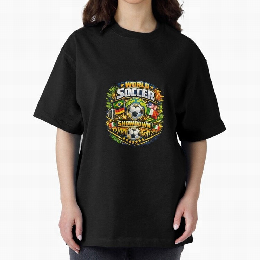 World Soccer Showdown Global Flags @ Fan Edition Classic T-Shirt Honor the Beautiful Game during FIFA World Cup 2026 Group Stage for Fans of Cristiano Ronaldo, Haaland and CR7 and Portugal, Bringing Match Day Excitement, Supporter Culture, Golden