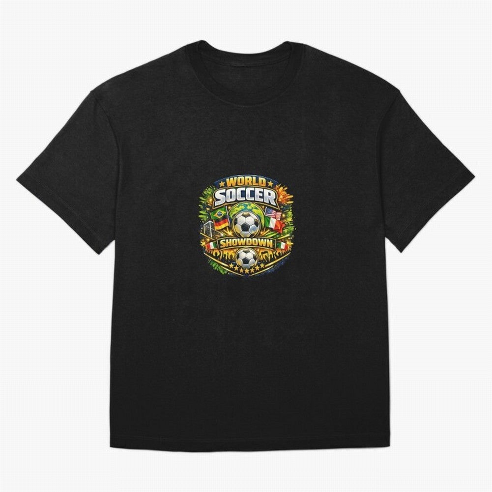 World Soccer Showdown Global Flags @ Fan Edition Classic T-Shirt Honor the Beautiful Game during FIFA World Cup 2026 Group Stage for Fans of Cristiano Ronaldo, Haaland and CR7 and Portugal, Bringing Match Day Excitement, Supporter Culture, Golden