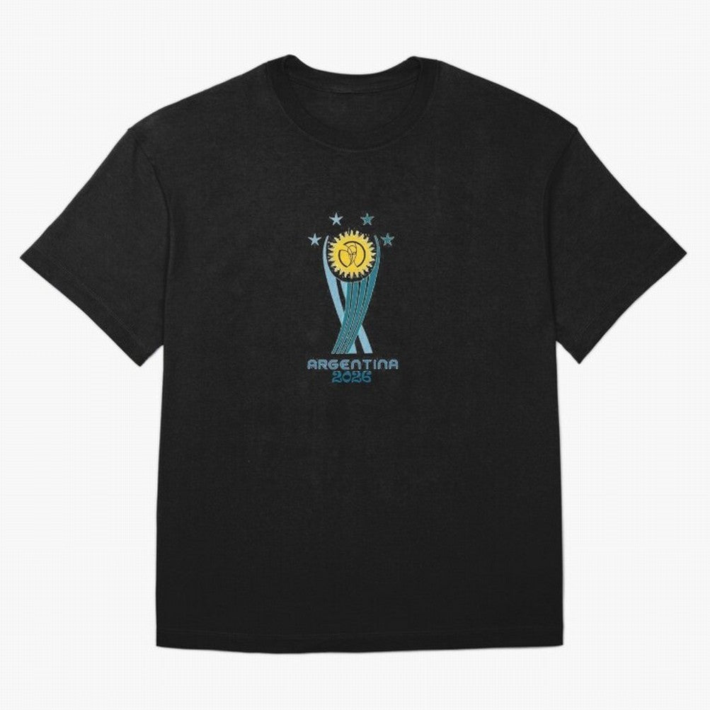 Argentina 2026 Football World Cup Emblem T-Shirt Classic T-Shirt Make Memories around FIFA World Cup 2026 USA Canada Mexico for Fans of Mbappe and Neymar and Spain and Netherlands, Bringing Stadium Chants, National Pride, Trophy Dreams and
