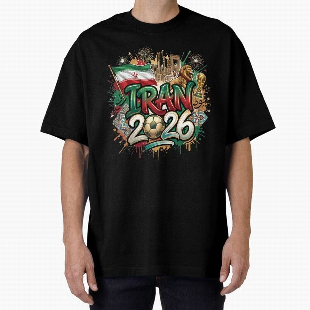 Iran World Cup 2026 Football Legacy Classic T-Shirt Support Iconic Players in Match Day Hype around FIFA World Cup 2026, Mbappe and Neymar, France, Goal Celebration Energy, Supporter Heritage, Football Icons and Worldwide Tournament Joy; Built for