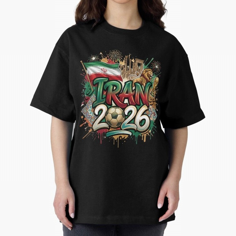 Iran World Cup 2026 Football Legacy Classic T-Shirt Support Iconic Players in Match Day Hype around FIFA World Cup 2026, Mbappe and Neymar, France, Goal Celebration Energy, Supporter Heritage, Football Icons and Worldwide Tournament Joy; Built for