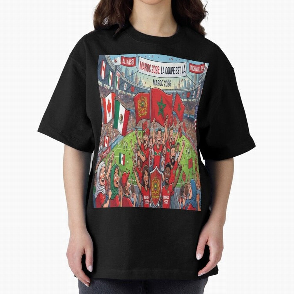 Morocco World Cup 2026 - Stadium Classic T-Shirt Show Fan Pride Across Global Football Passion for FIFA World Cup 2026, Celebrating Neymar, Haaland and Cristiano Ronaldo, Portugal, Spain and Germany, Game Day Rituals, Football Legends, Country