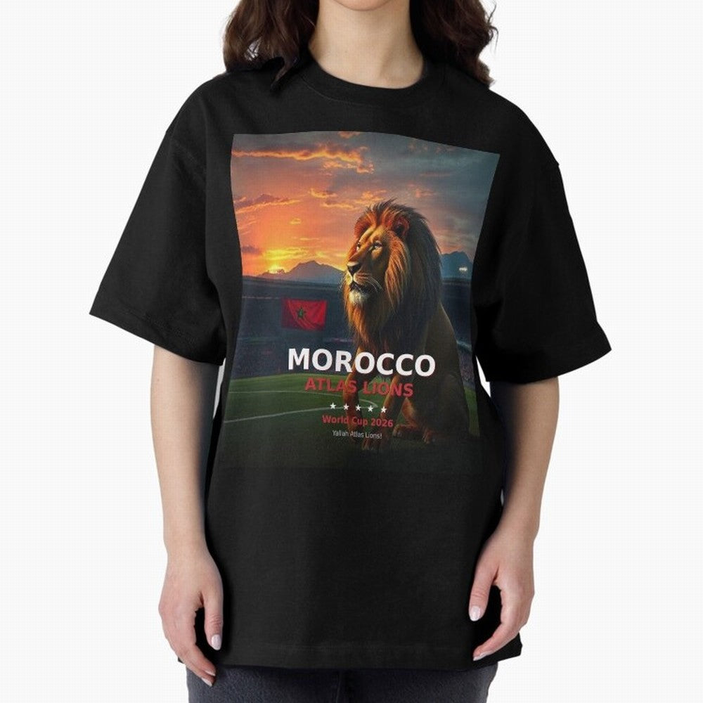 Morocco Atlas Lions - World Cup 2026 Soccer Fan Tee Classic T-Shirt Bring Champion Energy into the FIFA World Cup 2026 Group Stage Journey through Messi, Neymar and Mbappe Highlights, France Pride, Stadium Memories, Football Loyalty, International
