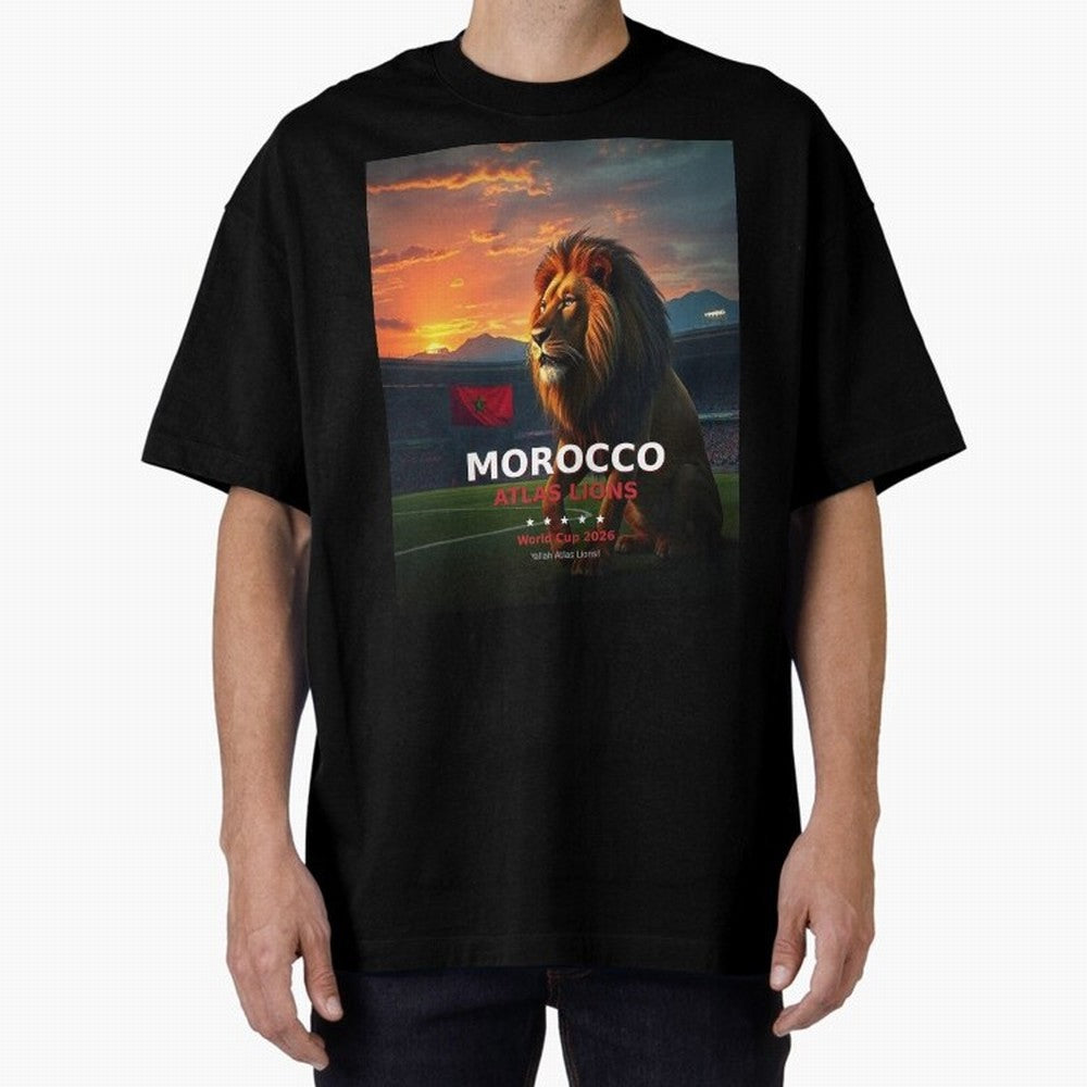 Morocco Atlas Lions - World Cup 2026 Soccer Fan Tee Classic T-Shirt Bring Champion Energy into the FIFA World Cup 2026 Group Stage Journey through Messi, Neymar and Mbappe Highlights, France Pride, Stadium Memories, Football Loyalty, International