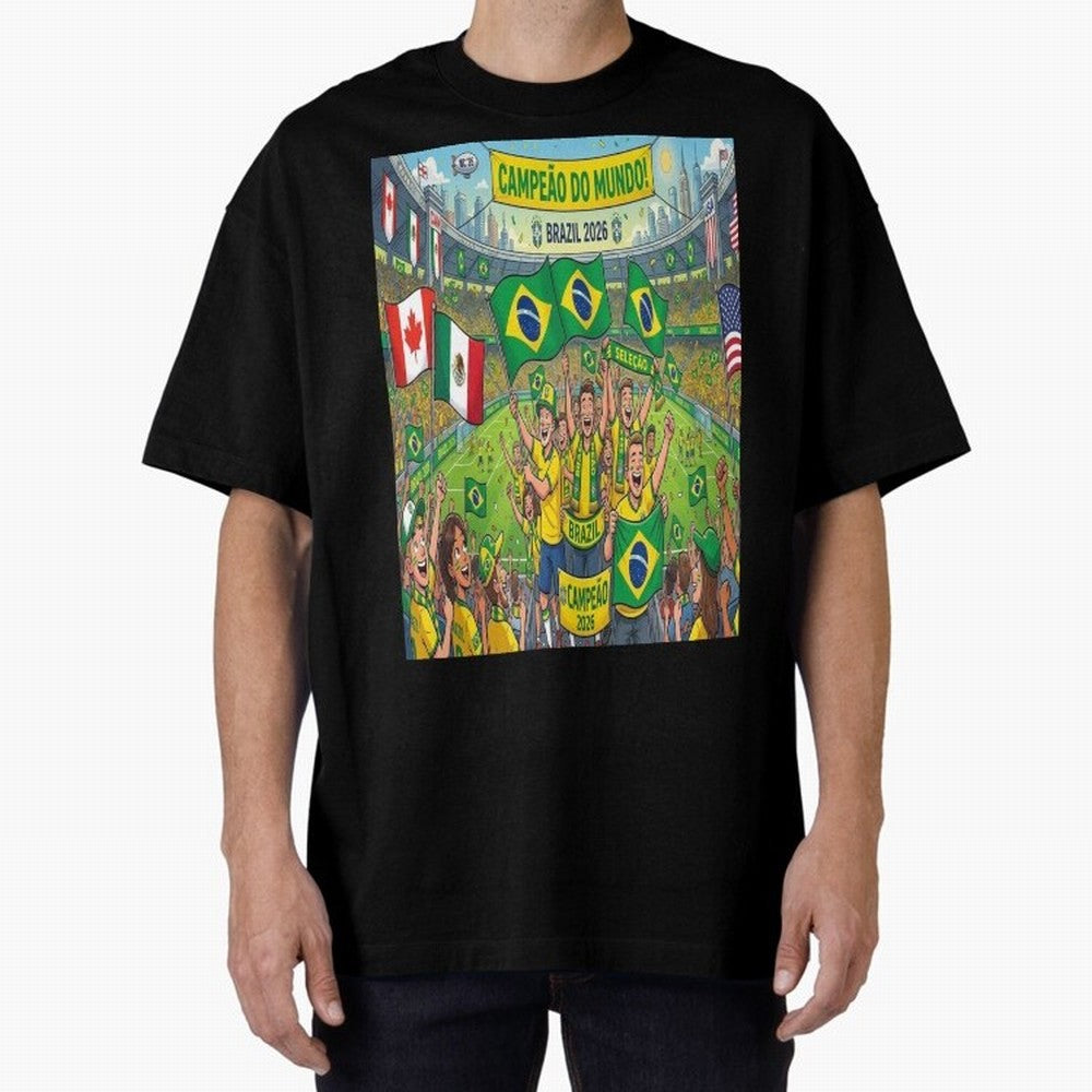 Brazil World Cup 2026 - Stadium Classic T-Shirt Bring a Champion Mindset to FIFA World Cup 2026 Inspired by CR7, England, France and Netherlands Energy, Classic Soccer Heritage, Championship Pressure, Fan Loyalty and International Pride; Great for