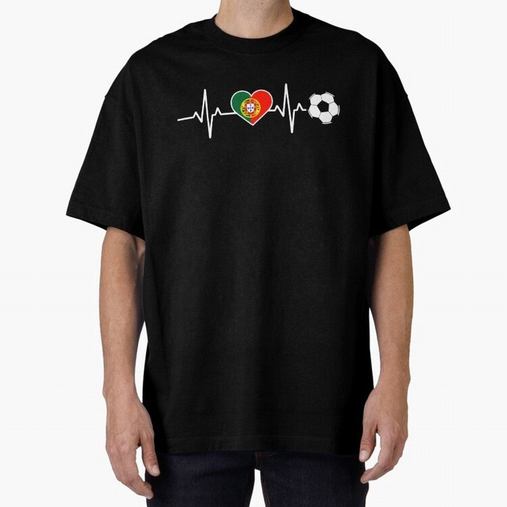 Portugal Football Heartbeat | Sele??o Das Quinas Soccer Fan Classic T-Shirt Experience FIFA World Cup 2026 for Fans of Messi and Spain, Bringing Football History, Final Match Energy, Crowd Noise and Once in a Lifetime Moments; Perfect for Fans,