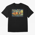 North America Soccer Starry Night Dreamy and Swirls Inspired from Van Gogh Classic T-Shirt Celebrate Football Heritage in the FIFA World Cup 2026 Journey through Mbappe and Neymar Highlights, Argentina Pride, Goal Celebration Energy, Supporter