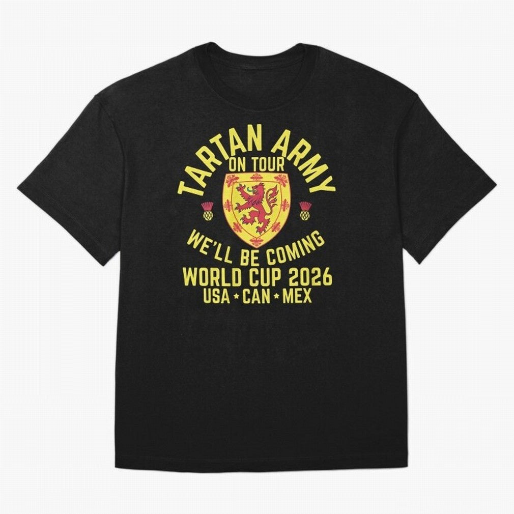 Tartan Army World Cup 2026 Scotland Tour Classic T-Shirt Celebrate Supporters United by Global Football Passion for FIFA World Cup 2026, with Haaland and Mbappe, England and Germany, Sports Nostalgia, International Competition, Famous Players and