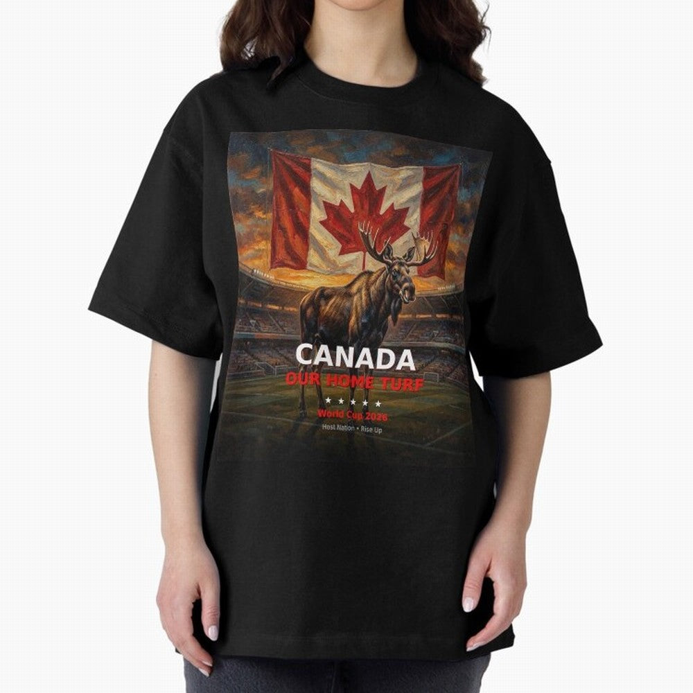 Canada Our Home Turf - World Cup 2026 Soccer Fan Tee Classic T-Shirt Step into FIFA World Cup 2026 Spirit, Built around Argentina, France and Brazil, Messi, CR7 and Mbappe, Match Day Excitement, Supporter Culture, Golden Goals and Global Football