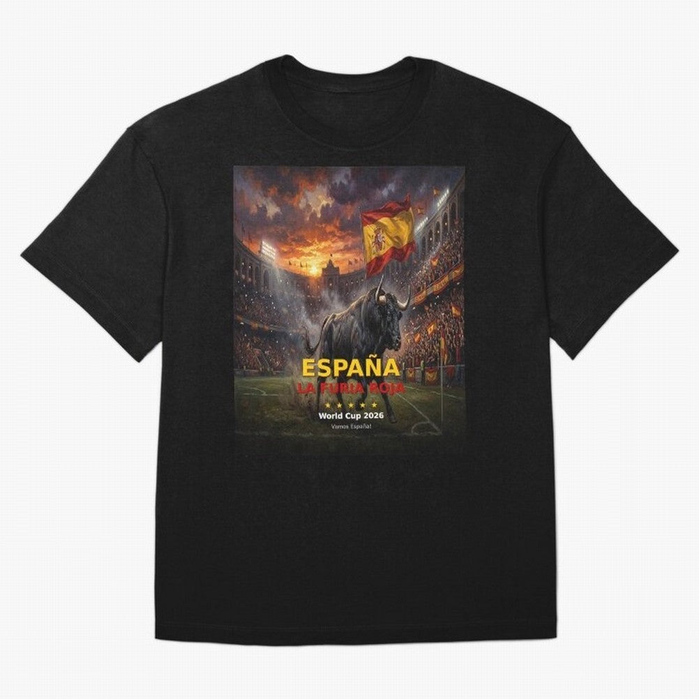Espa?a La Furia Roja - World Cup 2026 Soccer Fan Tee Classic T-Shirt Celebrate Classic Football Spirit in FIFA World Cup 2026 for Fans of Neymar and Spain, Bringing Tournament Hype, Historic Matchups, Family Viewing Parties and Global Sports Pride;