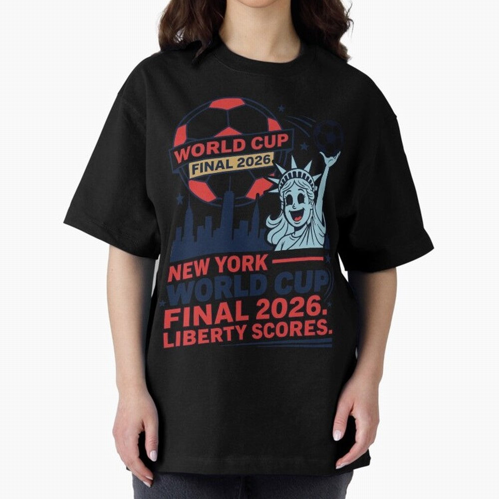 New York World Cup Final 2026 ¡ª Liberty Scores V1 Classic T-Shirt Cheer through Every Moment of Global Football Passion for FIFA World Cup 2026 Group Stage, Built around CR7, England, Championship Spirit, Famous Goals, Roaring Crowds and