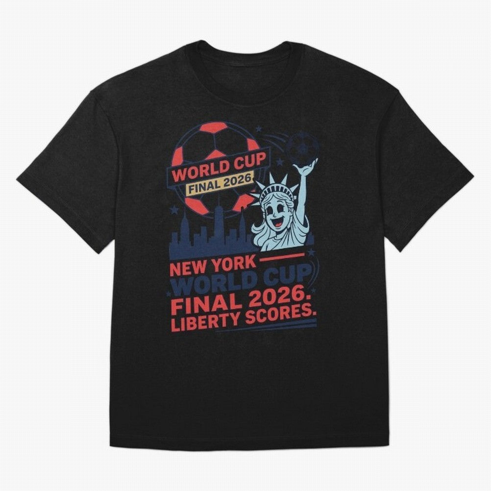 New York World Cup Final 2026 ¡ª Liberty Scores V1 Classic T-Shirt Cheer through Every Moment of Global Football Passion for FIFA World Cup 2026 Group Stage, Built around CR7, England, Championship Spirit, Famous Goals, Roaring Crowds and