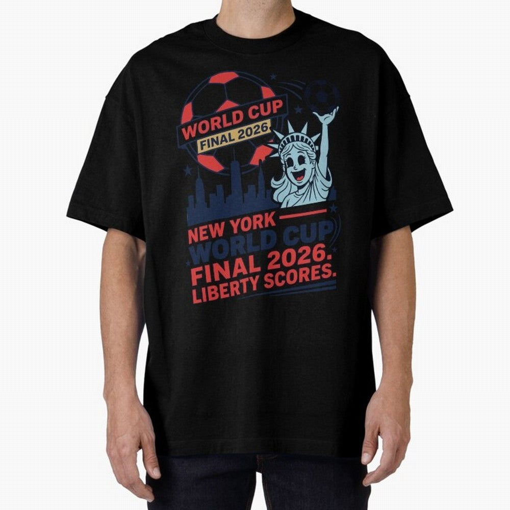 New York World Cup Final 2026 ¡ª Liberty Scores V1 Classic T-Shirt Cheer through Every Moment of Global Football Passion for FIFA World Cup 2026 Group Stage, Built around CR7, England, Championship Spirit, Famous Goals, Roaring Crowds and