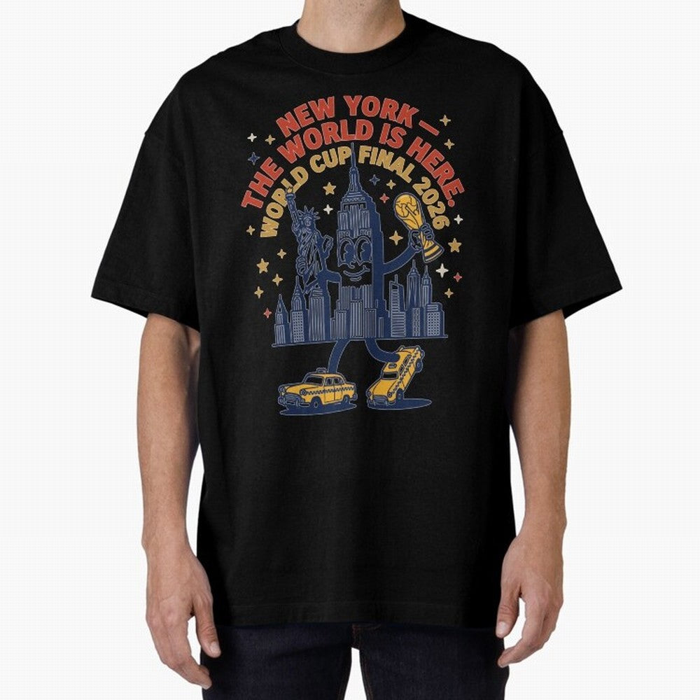 New York World Cup Final ¡ª The World Is Here V1 Classic T-Shirt Celebrate Football Heritage in Global Football Passion for FIFA World Cup 2026 USA Canada Mexico, Made for Messi, CR7 and Mbappe, Spain and Netherlands, Match Day Excitement,