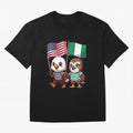 the American eagle and its friend the Nigerian eagle Classic T-Shirt Bring International Match Energy to FIFA World Cup 2026 Group Stage Spirit, Connected to Netherlands, Messi and Cristiano Ronaldo, Worldwide Fan Energy, Dramatic Goals, Stadium