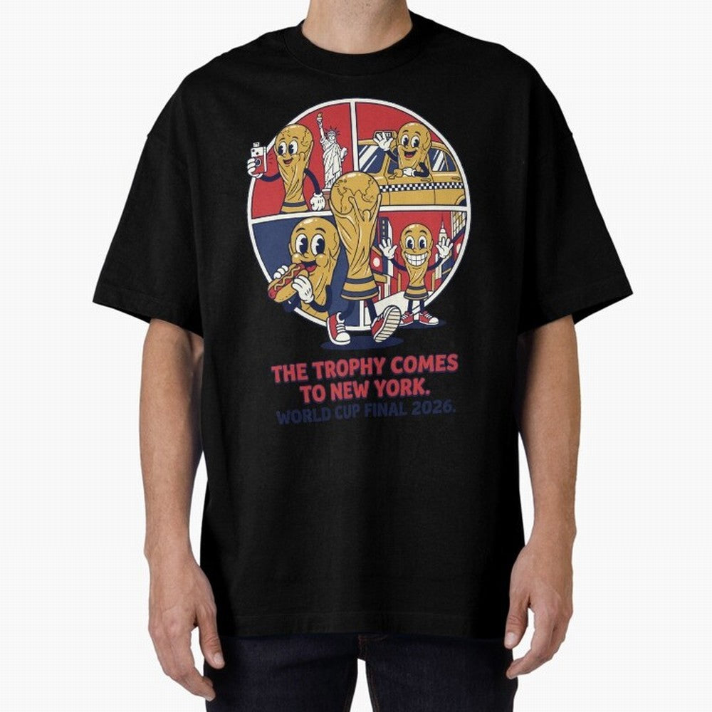 The Trophy Comes to New York ¡ª World Cup Final V2 Classic T-Shirt Show Your Stadium Side during Global Football Passion for FIFA World Cup 2026 Group Stage, with CR7, France, Fan Favorite Moments, National Team Passion, Big Match Drama and Soccer