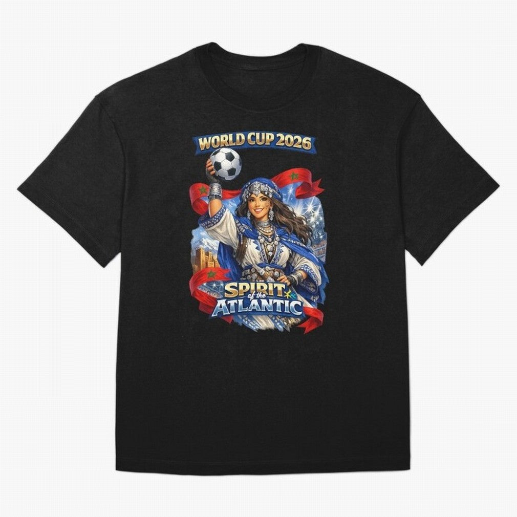 Moroccan World Cup 2026 Spirit Classic T-Shirt Follow the Final Road of FIFA World Cup 2026 with CR7, Argentina, France and Brazil Energy, Classic Soccer Heritage, Championship Pressure, Fan Loyalty and International Pride; Great for Watch Parties,