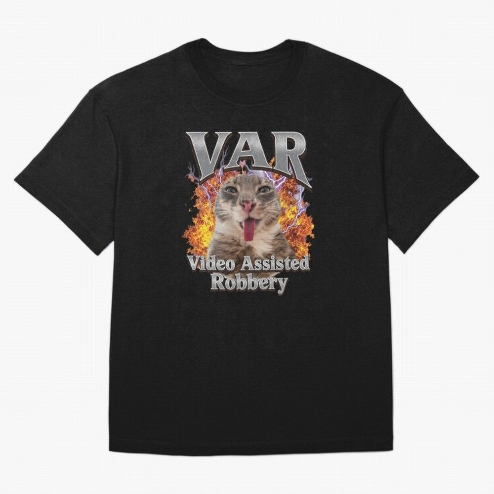 VAR Video Assisted Robbery Funny World Cup 2026 Meme Soccer Fan Football Humor Classic T-Shirt Carry FIFA World Cup 2026 USA Canada Mexico for Fans of Messi and England, Bringing Sports Nostalgia, International Competition, Famous Players and