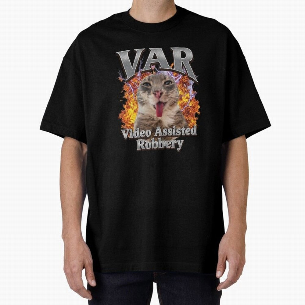 VAR Video Assisted Robbery Funny World Cup 2026 Meme Soccer Fan Football Humor Classic T-Shirt Carry FIFA World Cup 2026 USA Canada Mexico for Fans of Messi and England, Bringing Sports Nostalgia, International Competition, Famous Players and