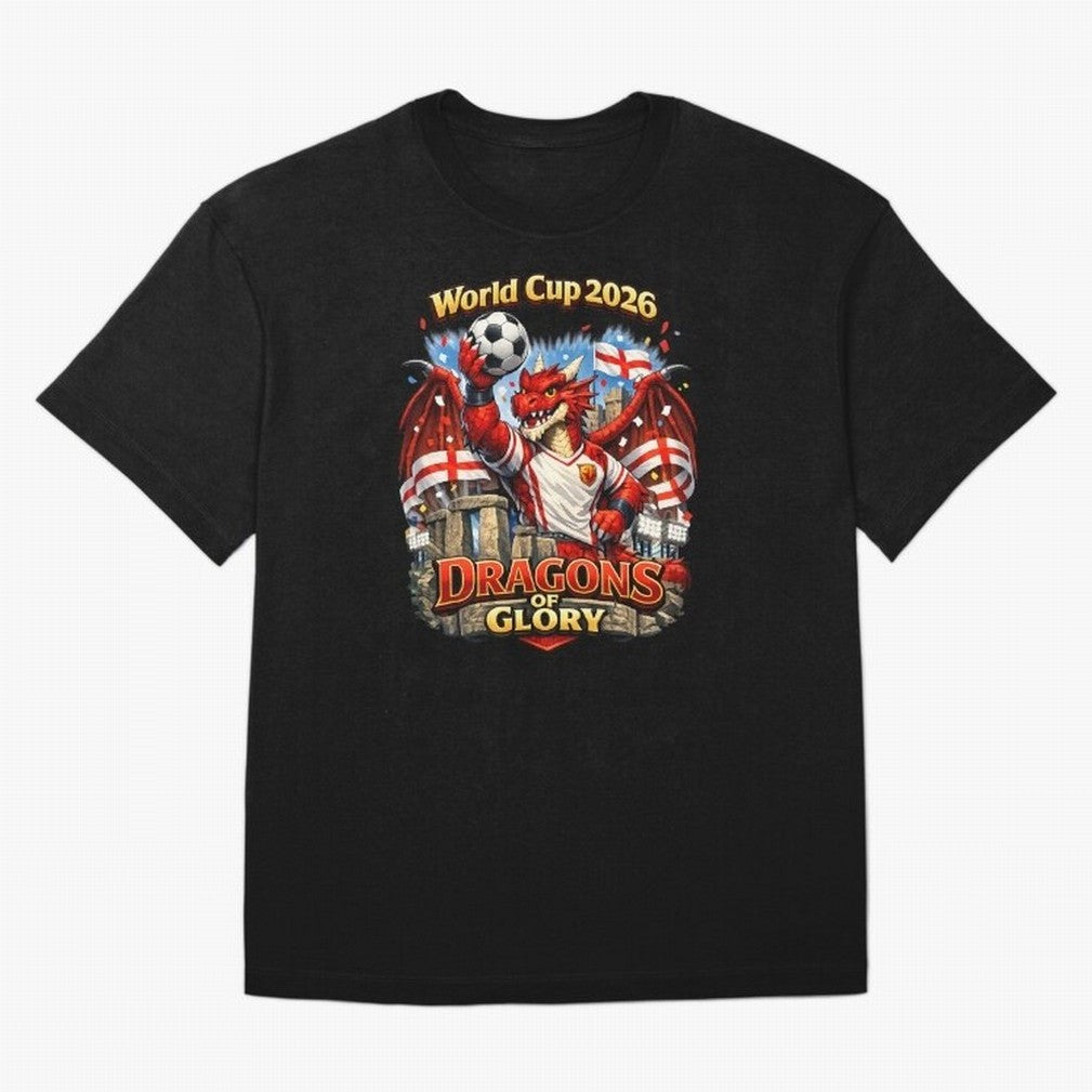 World Cup 2026 Dragons of Glory Classic T-Shirt Carry the FIFA World Cup 2026 Group Stage Journey through Neymar, Haaland and Cristiano Ronaldo Highlights, France Pride, Goal Celebration Energy, Supporter Heritage, Football Icons and Worldwide