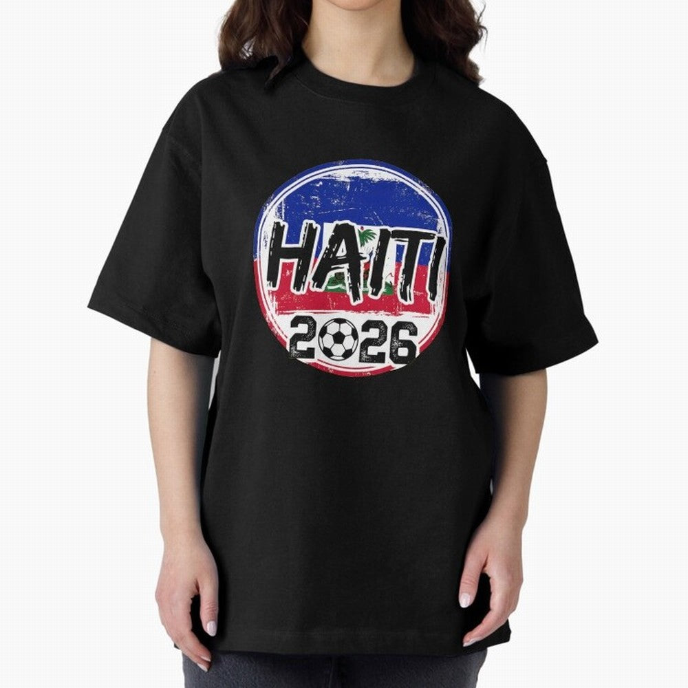 Haiti World Cup 2026 Soccer Fan Game Day T-Shirt Join the Global Buzz around FIFA World Cup 2026 Group Stage Spirit, Featuring Spain, Haaland and Mbappe, Global Supporter Spirit, Legendary Goals, National Colors and Tournament Celebration; Great