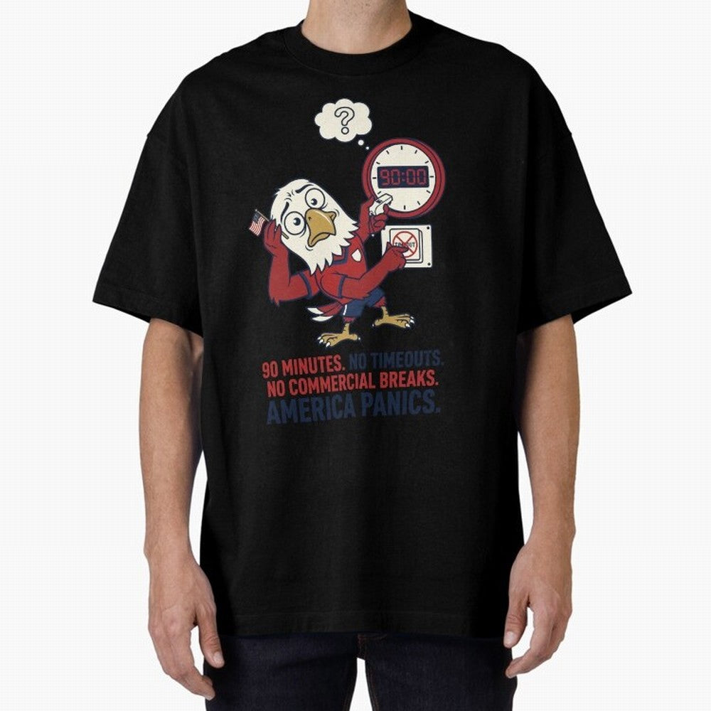 America Panics ¡ª No Timeouts No Commercials V1 Classic T-Shirt Celebrate Global Passion for FIFA World Cup 2026 Spirit, with Netherlands, Haaland and Mbappe, Goal Celebration Energy, Supporter Heritage, Football Icons and Worldwide Tournament Joy;