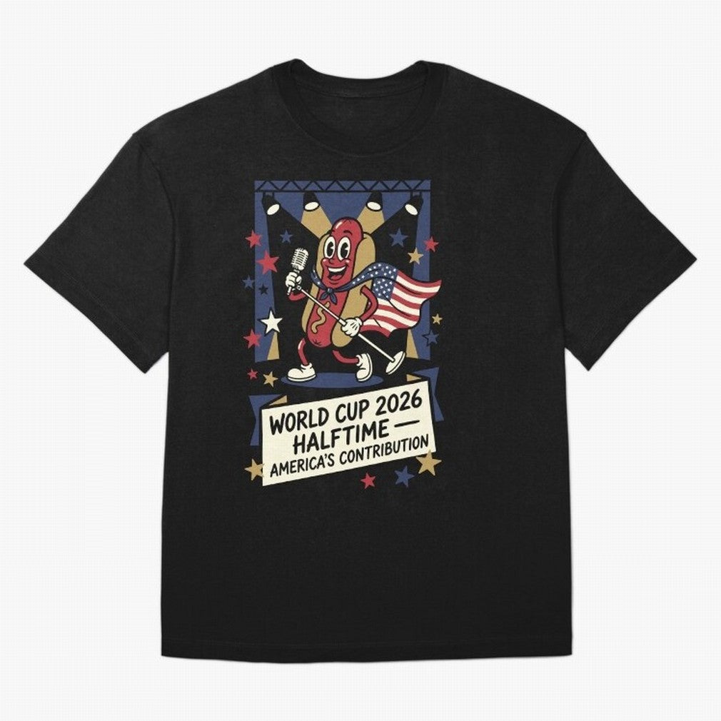 World Cup 2026 Halftime ¡ª America's Contribution V1 Classic T-Shirt Showcase the FIFA World Cup 2026 Group Stage Journey through Neymar, Haaland and Cristiano Ronaldo Highlights, Spain and Netherlands Pride, Champion Mindset, Group Stage Buzz,